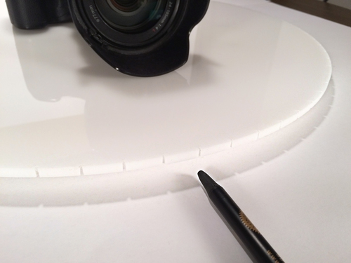 Make sure each angle is evenly spaced