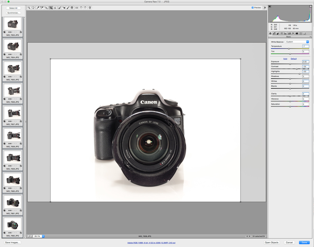 Open in Camera Raw…