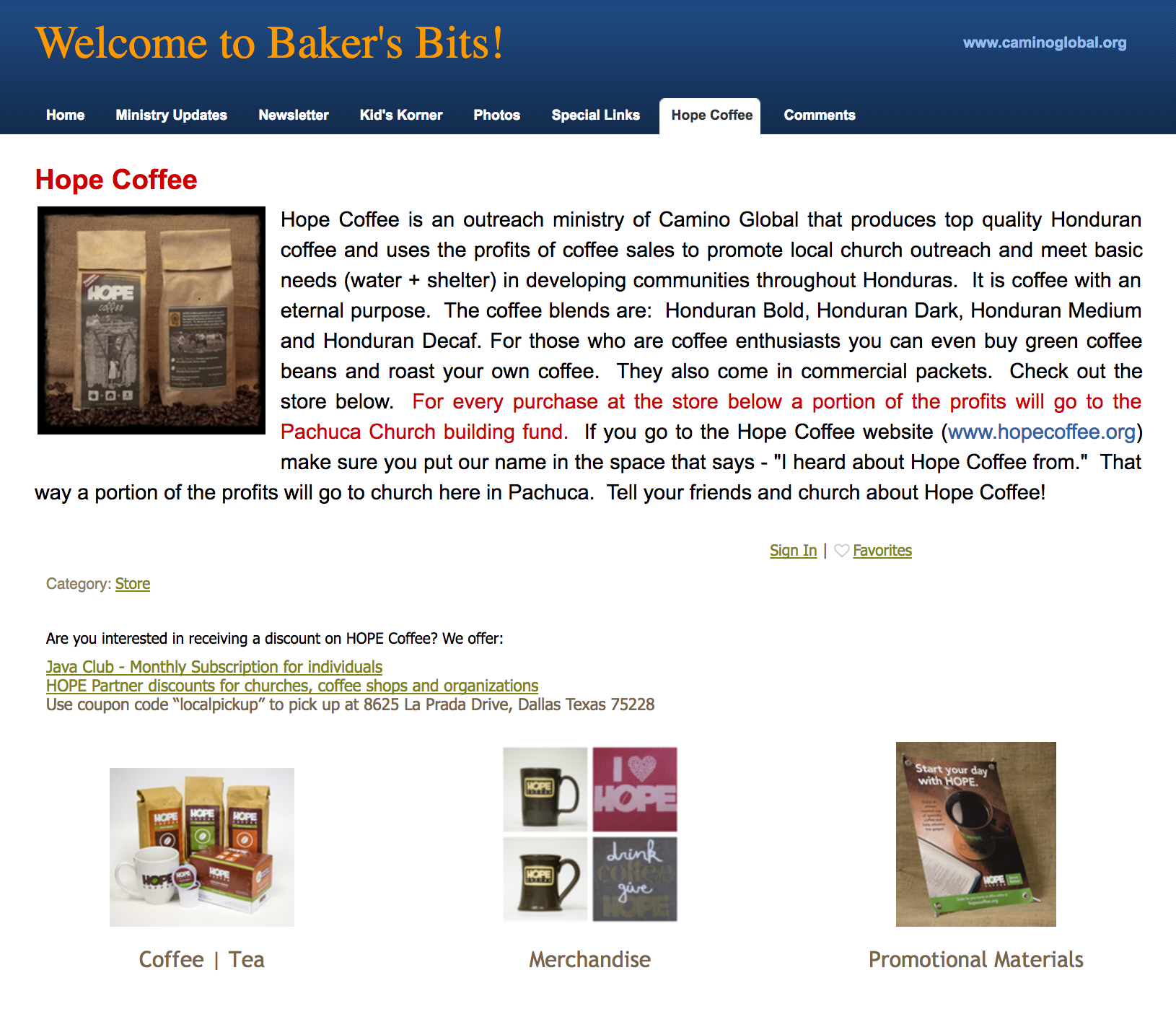 Hope coffee affiliate marketing
