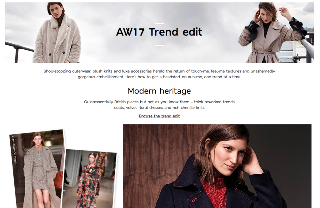 Marks and Spencer autumn winter trends