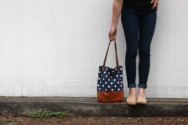bag dot tote Polka fai da te