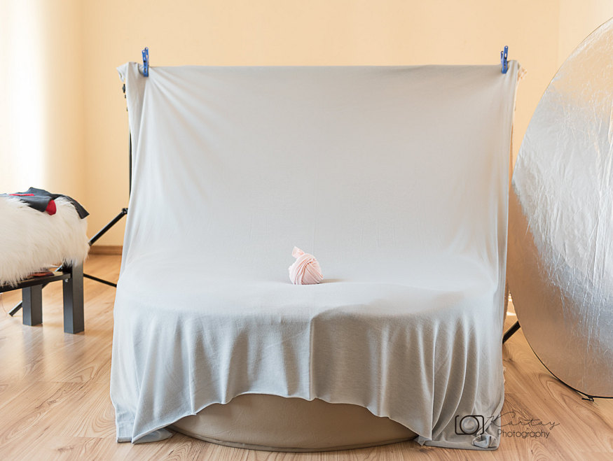 knitted backdrop for product photography